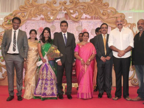 Sathyaraj At Arun Pandian's Daughter's Marriage Reception