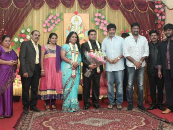 Sundar C At Swaminathan's Son's Wedding Reception