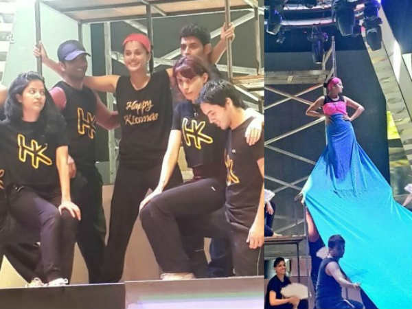 Taapsee Pannu's Rehearsal For 61st South Filmfare Awards Show
