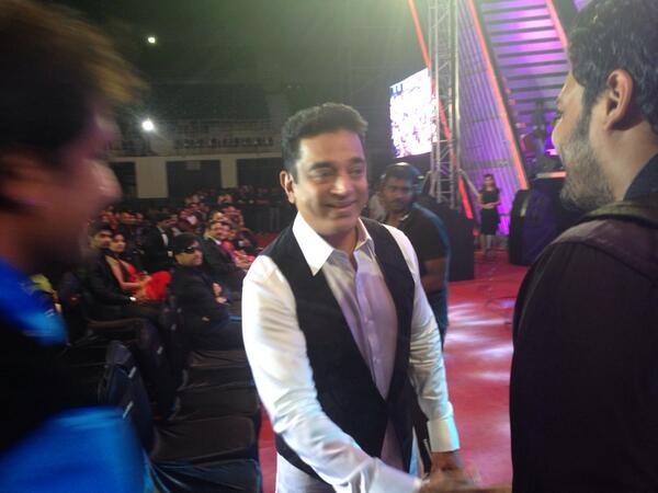 Kamal Hassan On Red Carpet At 61st South Filmfare Awards