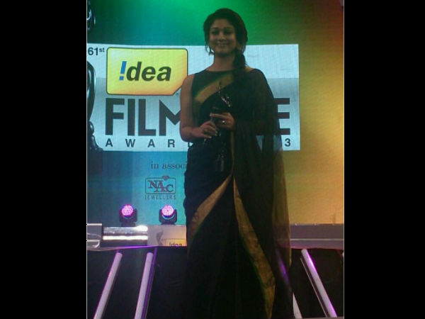 Nayantara At 61st South Filmfare Awards