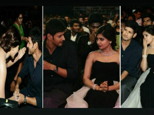Mahesh Babu, Samantha's Bonding At Filmfare Awards