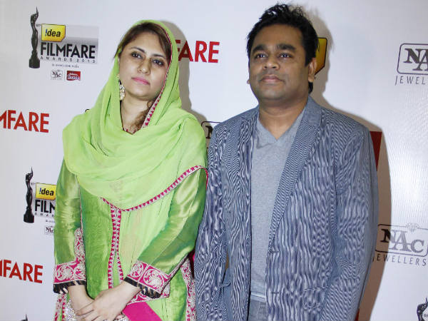 AR Rahman With Wife Saira Bhanu