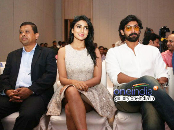 Shriya Saran Sitting With Rana Daggubati
