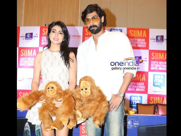 Shriya Saran With Rana Daggubati