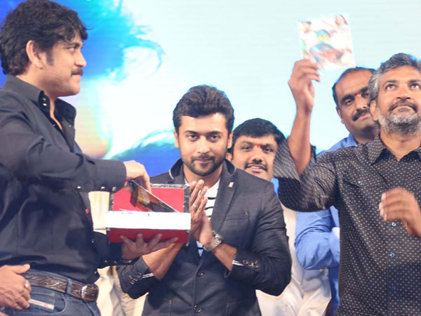 Nagarjuna Hands Over Sikander Music CD Rajamouli