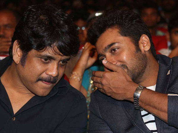 Nagarjuna-Surya's Bonding At Sikander Music Launch