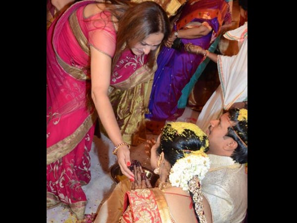 Kalyan Ram At Nandamuri Mohan Krishna's Daughter Wedding