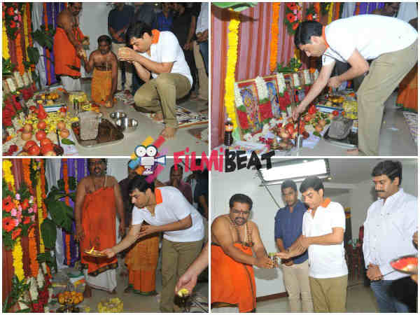 Dil Raju Performs Pooja At Sunil's New Film Launch