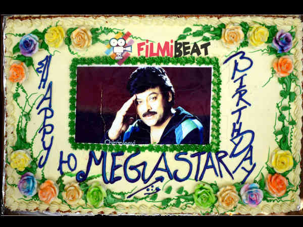 Huge Cake For Chiranjeevi's Birthday
