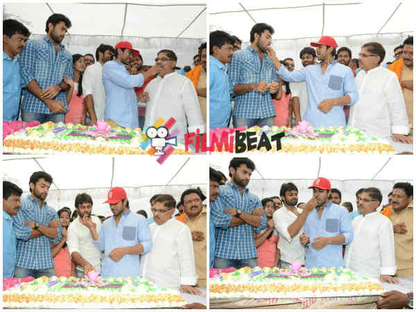 Ram Charan Shares Cake With Cousin
