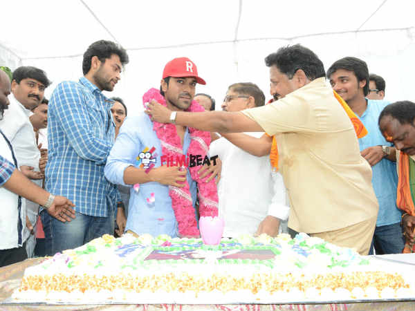 Mega Fan Garlands Ram Charan