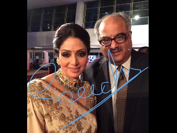 Sridevi, Boney Kapoor At SIIMA 2014