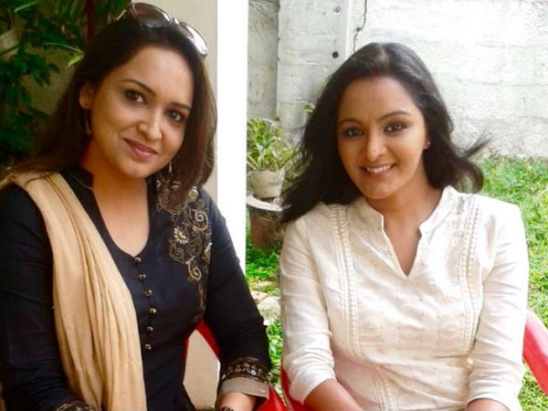 Lena with Manju Warrier