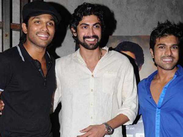 Rana Daggubatti, Allu Arjun and Ram Charan Teja