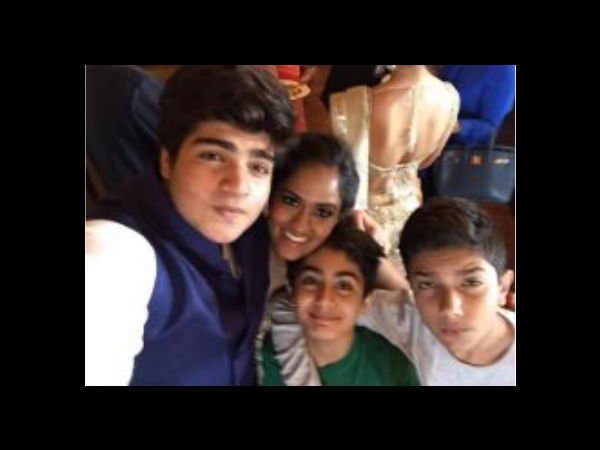 Bride With her Nephews