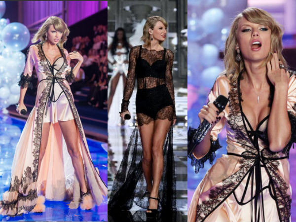 Victoria's Secret Fashion Show 2014: Taylor Swift Performs In Lingerie Victoria's Secret Fashion Show 2014: Taylor Swift Performs In Lingerie
