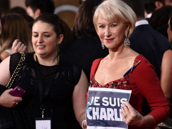 'Je Suis Charlie' Celebs Support Charlie Hebdo At Golden Globes 'Je Suis Charlie' Celebs Support Charlie Hebdo At Golden Globes