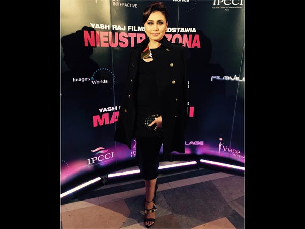Rani Mukerji at the Polish premiere