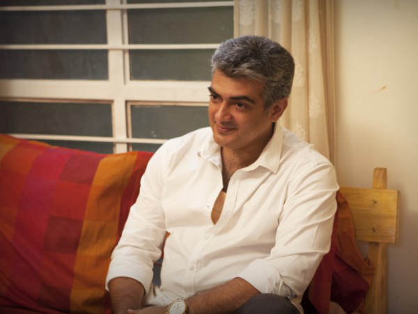 Ajith At His Residence