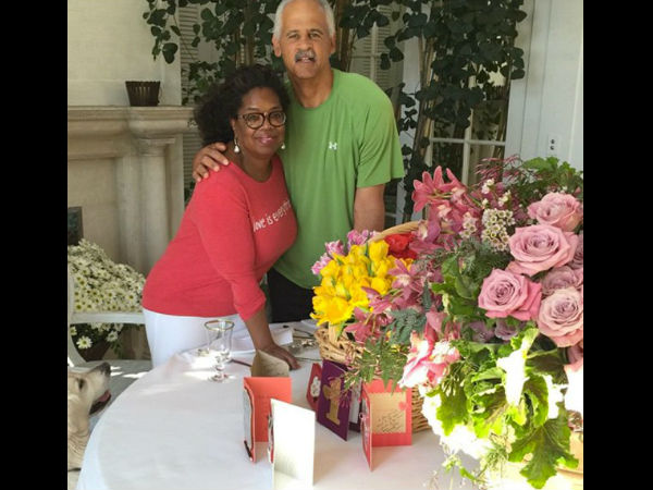 Oprah Winfrey and Stedman Graham