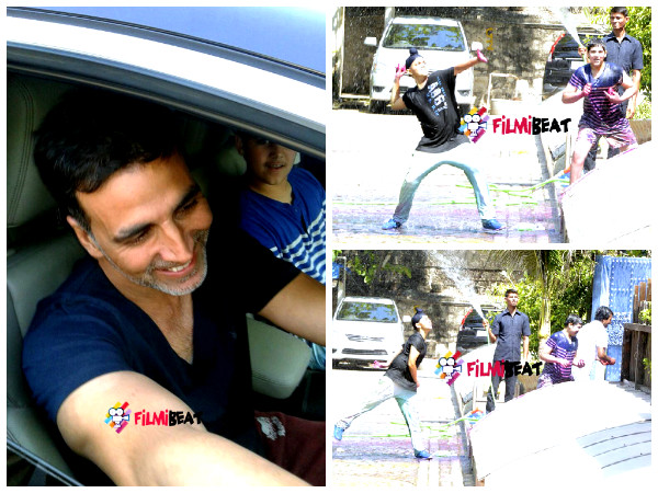 Pics: Akshay Kumar, Shilpa Shetty, Celebs Playing Holi - Filmibeat