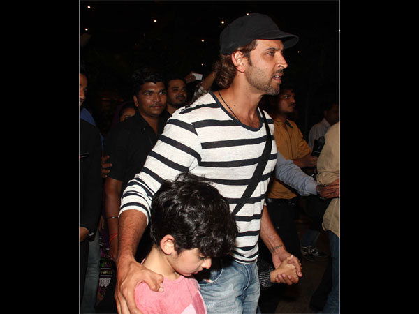 Hrithik With Hrehaan