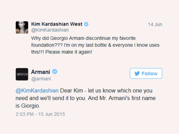 Kim Kardashian Gets Corrected For Misspelling Giorgio Armani Kim Kardashian Gets Corrected For Misspelling Giorgio Armani