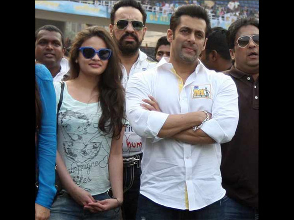 Salman With Sneha