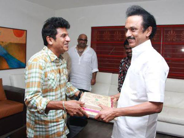 Shivarajkumar With MK Stalin