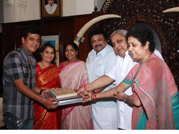 Shivanna With Prabhus's Family