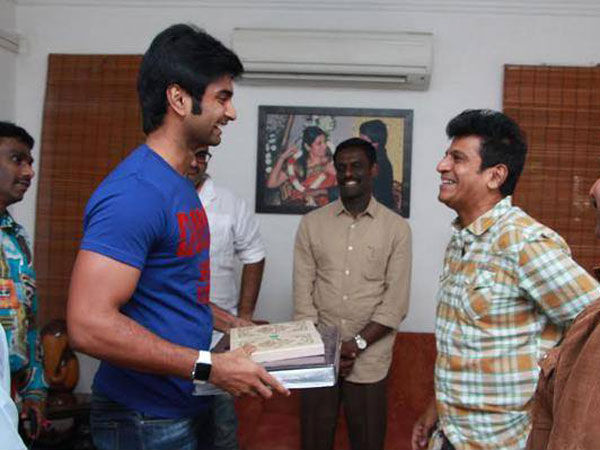 Shivanna With Actor Adharvaa