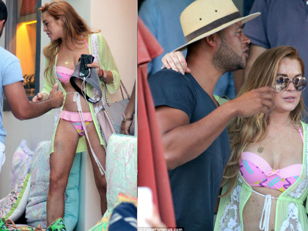 Lindsay Lohan Flaunts Her Bikini Body In Greece Lindsay Lohan Flaunts Her Bikini Body In Greece