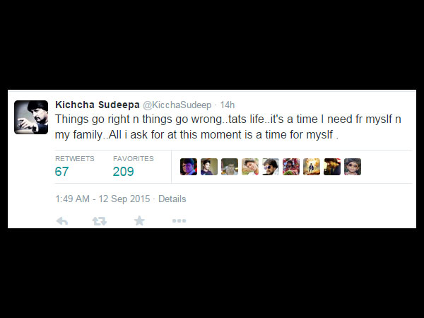 Sudeep Tweets