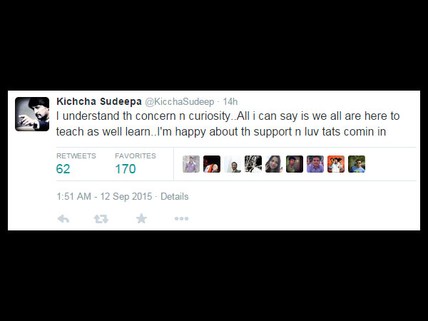 Sudeep Tweets