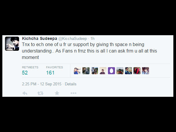 Sudeep Tweets