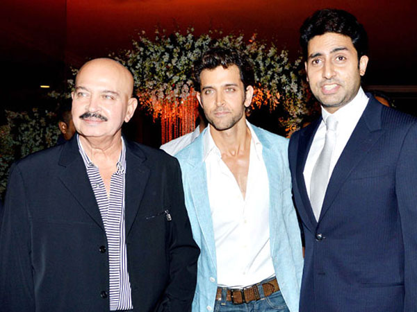 Abhishek-Hrithik With Rakesh Roshan