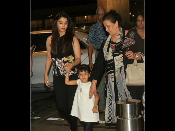 Aish with Aaradhya