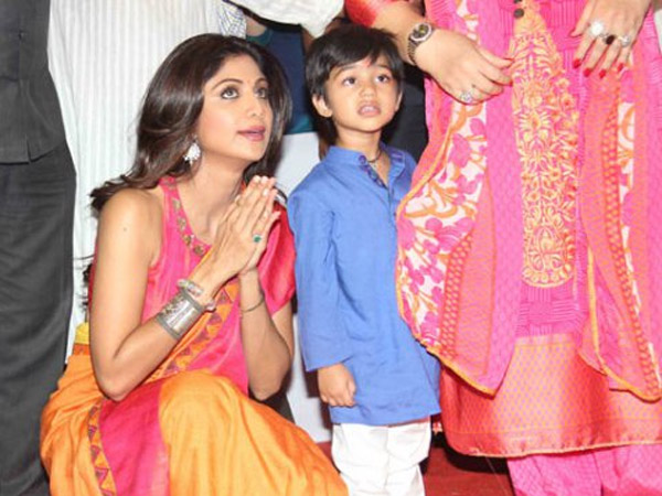 Shilpa With Viaan