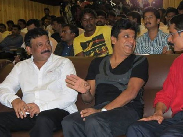 Shivarajkumar, RGV and Lahari Velu 