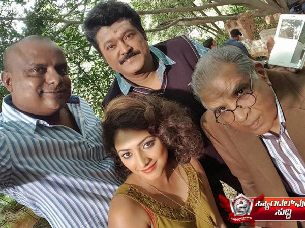 Haripriya On The Sets of Dhruja Sarja Starrer Bharjari - Filmibeat