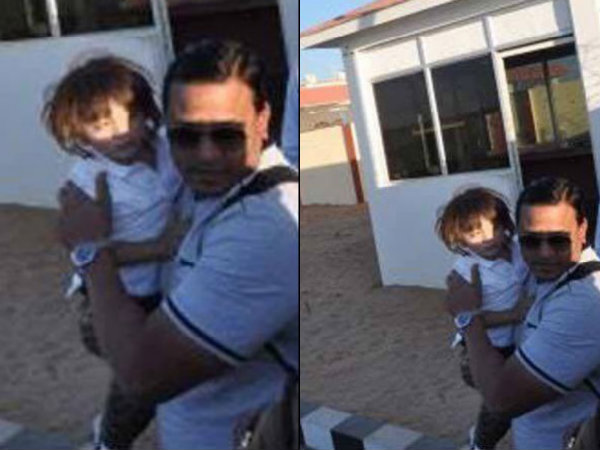 Shahrukh Khan With AbRam Shahrukh Khan With AbRam