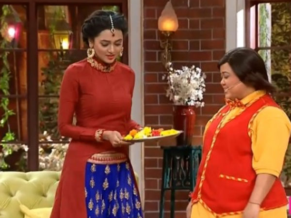 PICS: Swaragini's Ragini &amp;amp; Lakshya Have A Blast On Comedy Nights Live!