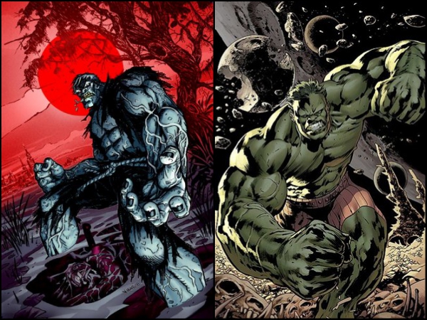 Grundy (DC) & Hulk (Marvel)
