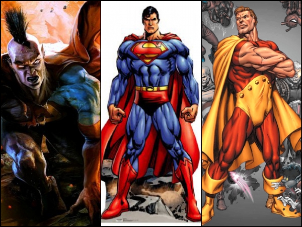 Superman (DC) & Gladiator and Hyperion (Marvel)