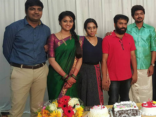 Photos: Vijay Celebrates Birthday With Vijay 60 Team - Filmibeat