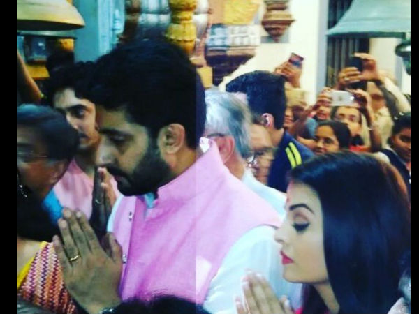 In Pic: Aish-Abhi Performs Puja