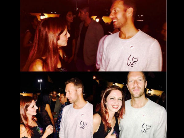 Sussanne Khan With Chris Martin