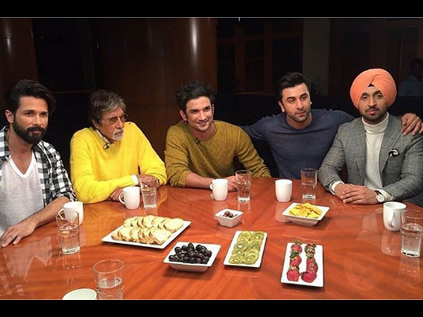 Sushant With Bollywood Celebs