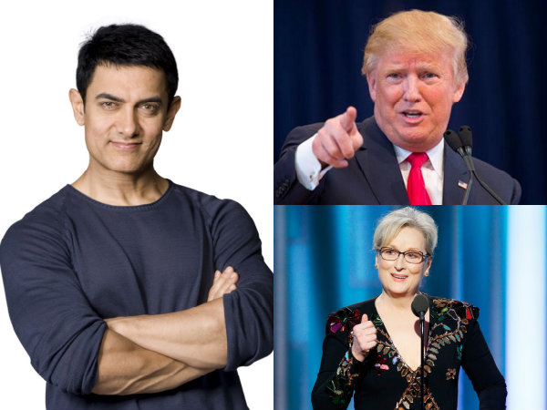Aamir Khan Donald Trump Meryl Streep Bollywood Aamir Khan Donald Trump Meryl Streep Bollywood